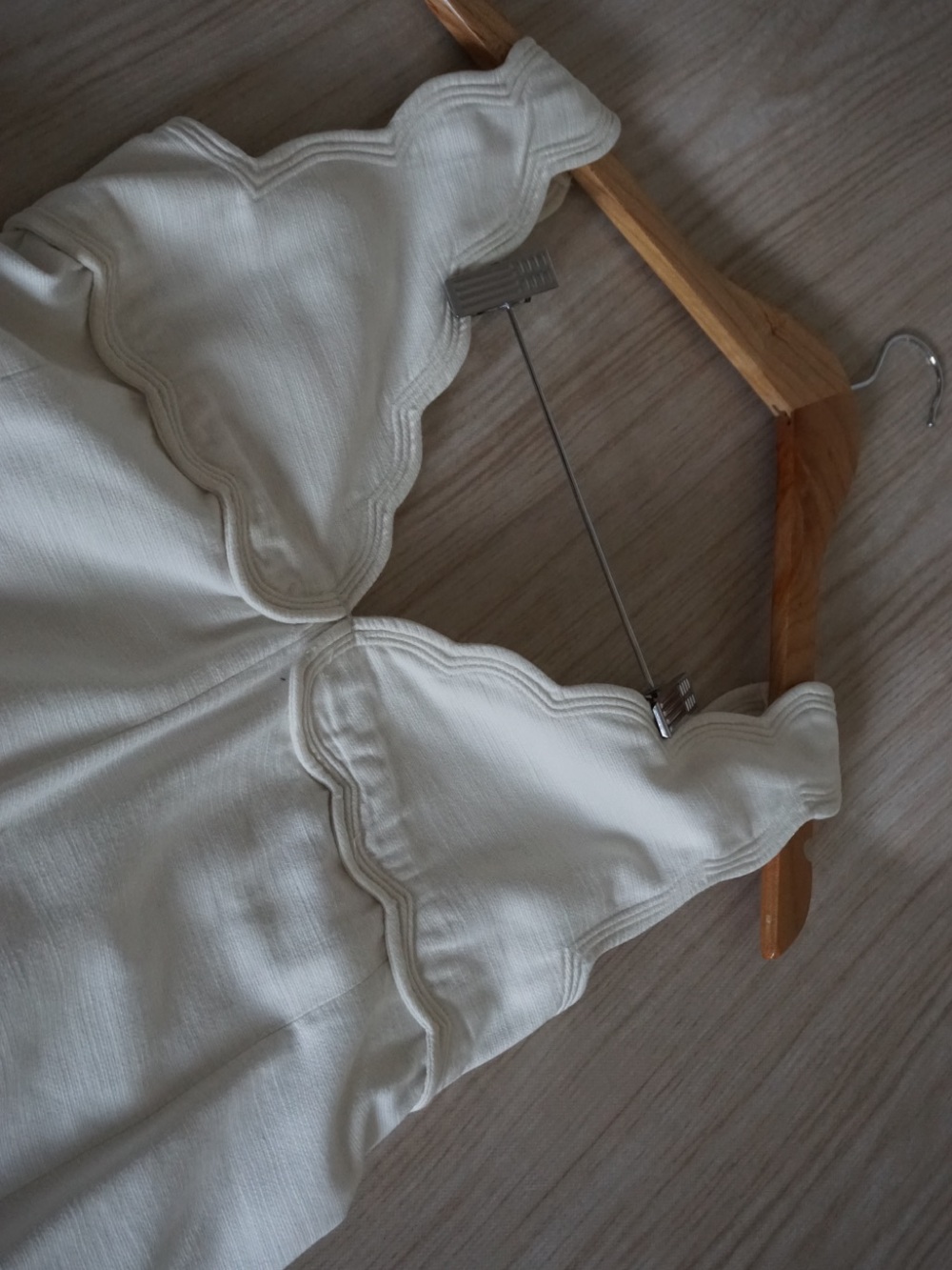 Isabel Marant Cream Scalloped V-Neck Dress
